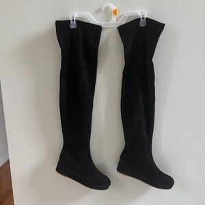Elegant Black Over-the-Knee Women's Boots